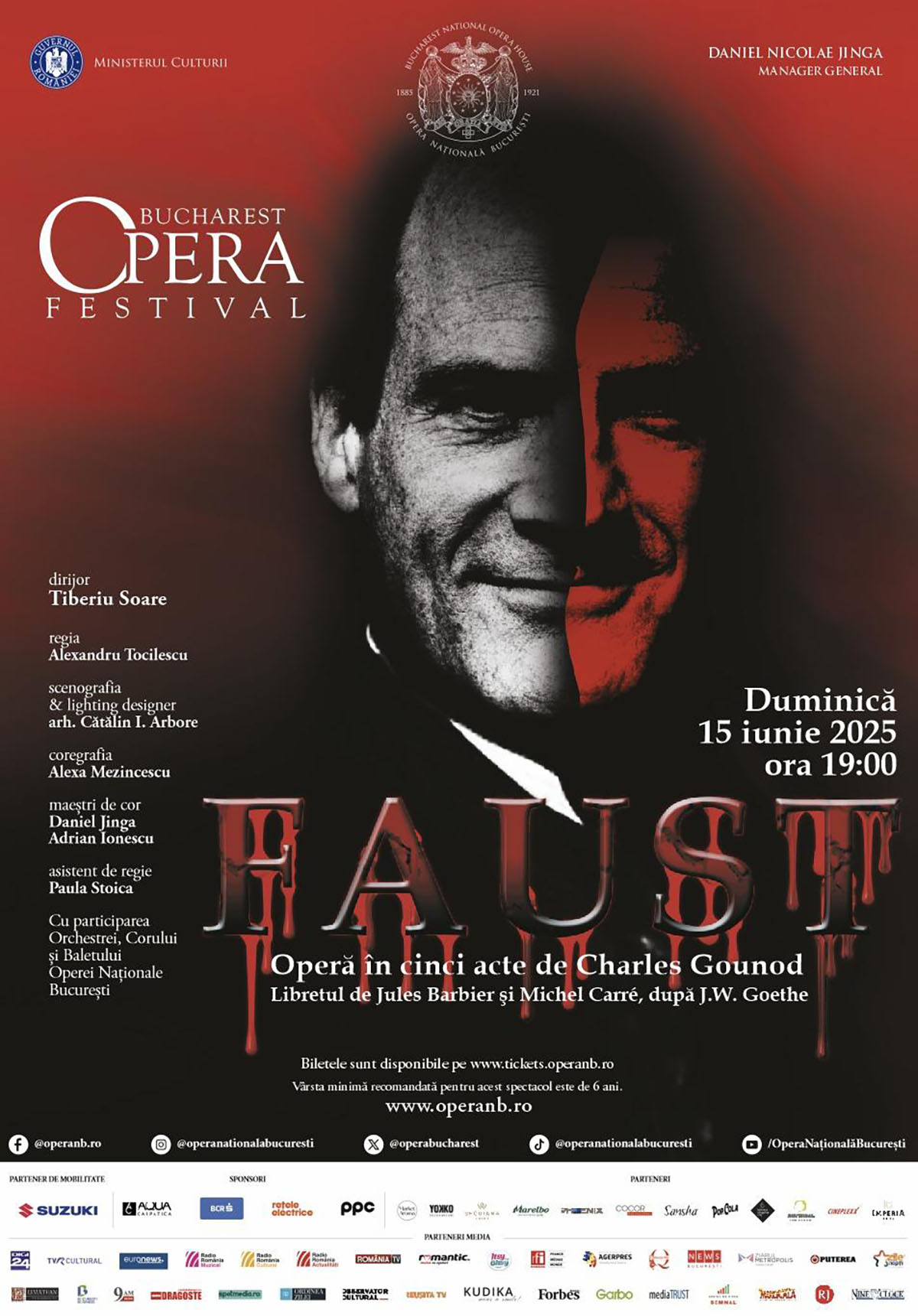10 spectacole invitate de operă, balet, musical şi operetă la Bucharest Opera Festival, ediţia a patra,&nbsp; &icirc;ntre 15 și 24 iunie, pe scena ONB