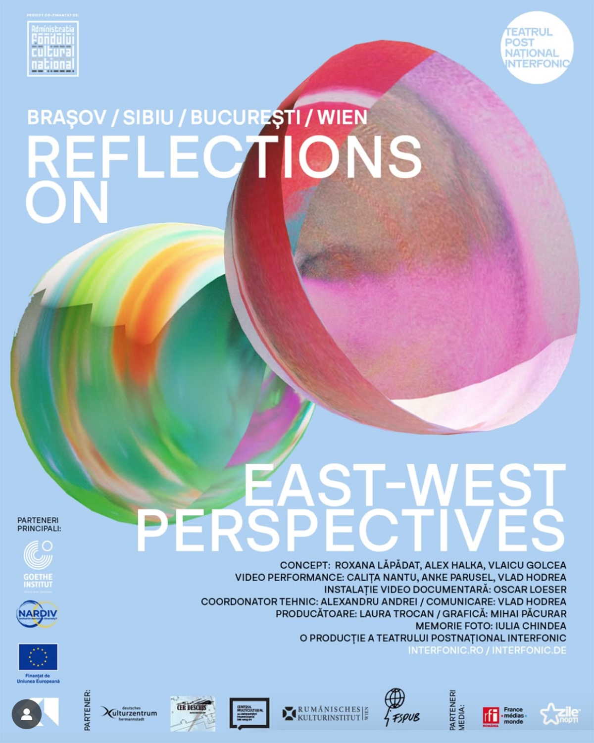 Reflections on East-West Perspectives | Instalație performativă