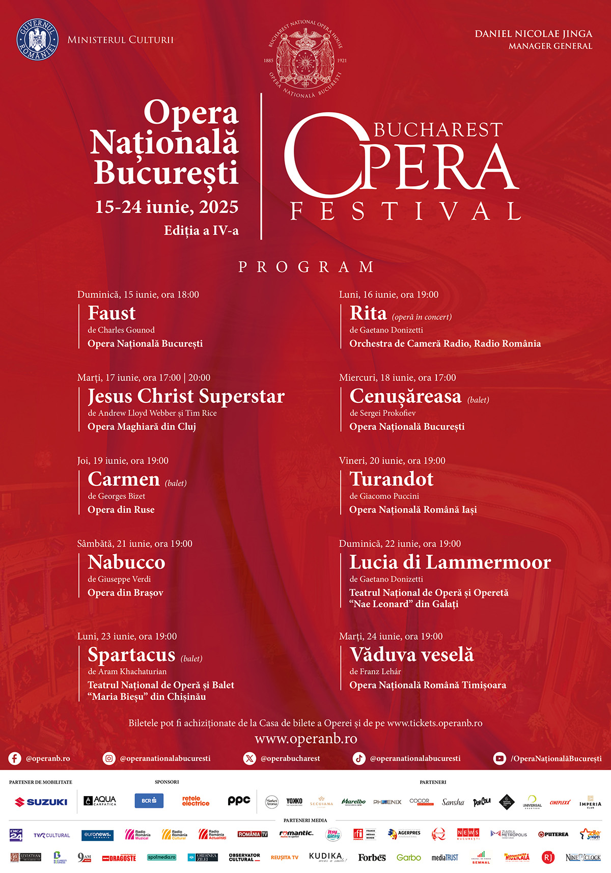 &bdquo;Nabucco&rdquo;, prezentat de Opera Brașov &icirc;n cadrul Bucharest Opera Festival