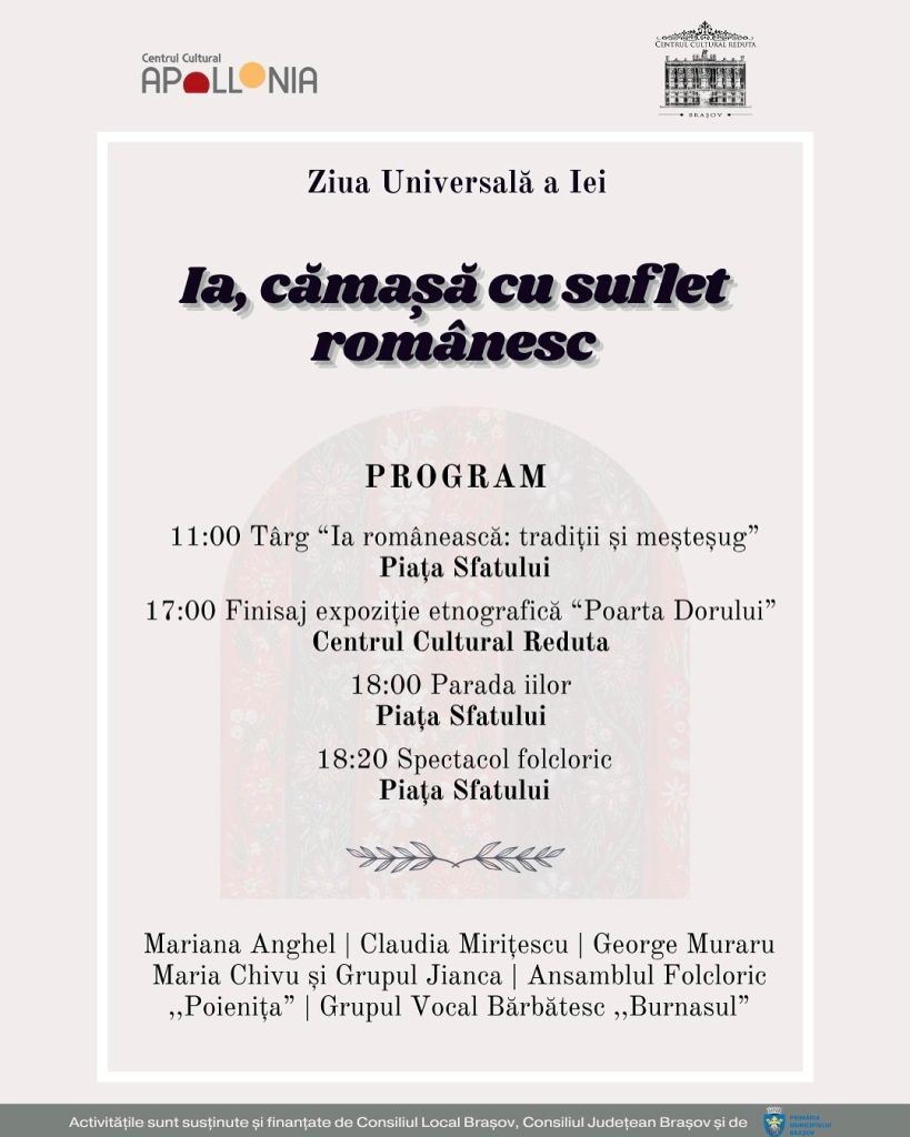 Ia, cămașă cu suflet românesc