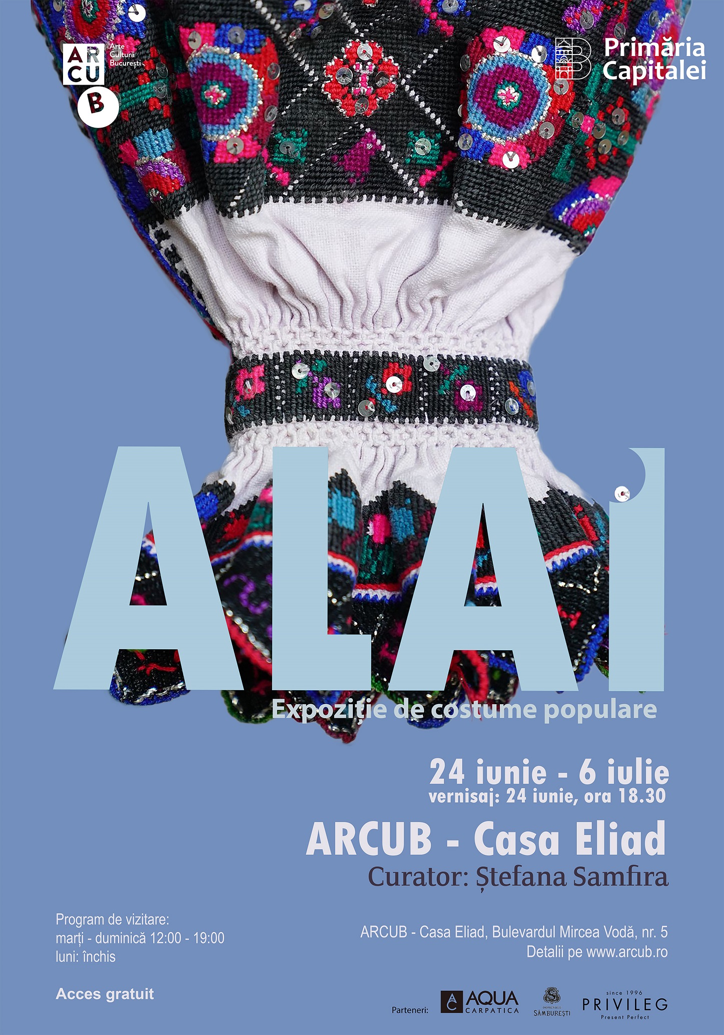 De Ziua Universală a Iei, ARCUB deschide expoziția &bdquo;Alai&rdquo;, curatoriată de Ștefana Samfira, o pledoarie pentru Patrimoniul Viu, la Casa Eliad