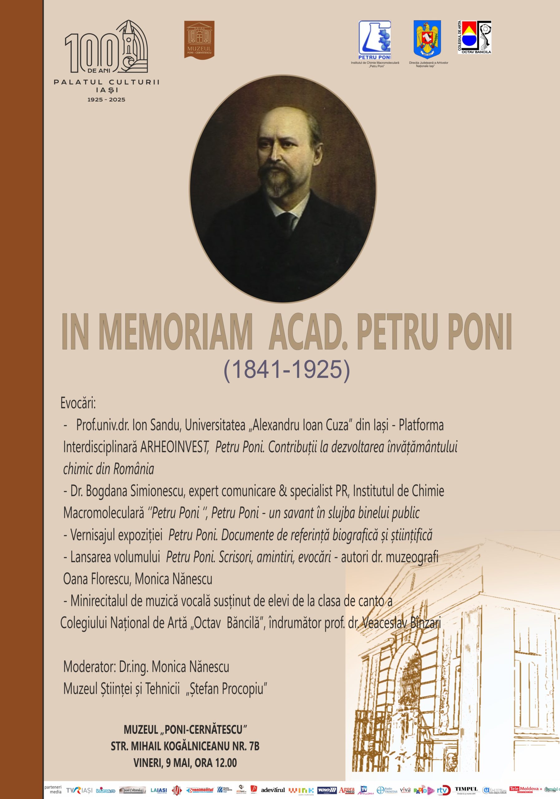 In memoriam Acad. Petru Poni (1841 – 1925). 100 de ani de la dispariția reputatului chimist ieșean