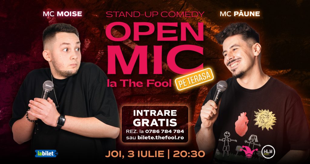 Open Mic pe terasă la The Fool: MCs Moise & Păune