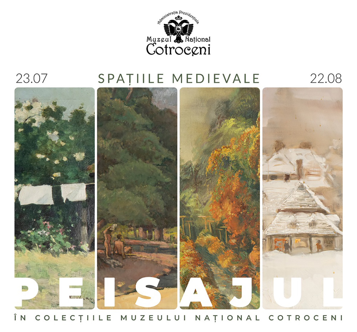 Expoziție &bdquo;Peisajul &icirc;n colecțiile Muzeului Național Cotroceni&rdquo;, din 22 iulie, &icirc;n Spațiile Medievale