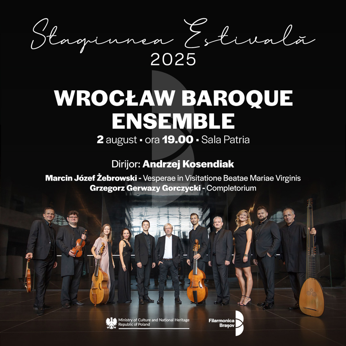 Magia muzicii vechi vine la Brașov cu Wrocław Baroque Ensemble