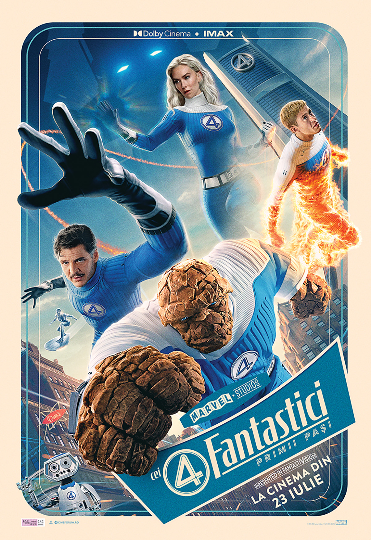 Apariția Primei Familii Marvel pe marile ecrane Cei 4 Fantastici: Primii Pași, din această săptăm&acirc;nă &icirc;n cinematografe