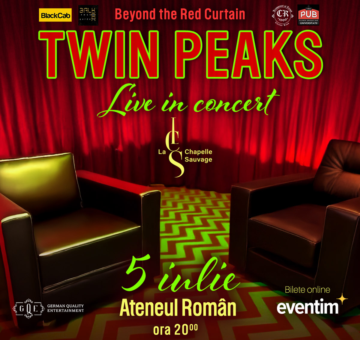 "Beyond The Red Curtain: Twin Peaks live by la Chapelle Sauvage"