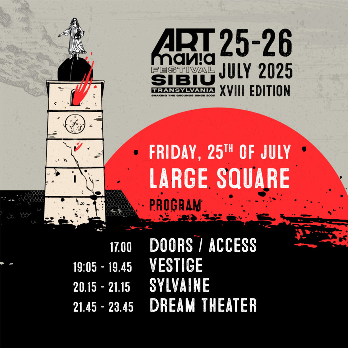 ARTmania Festival 2025: două seri memorabile &icirc;n Piața Mare din Sibiu