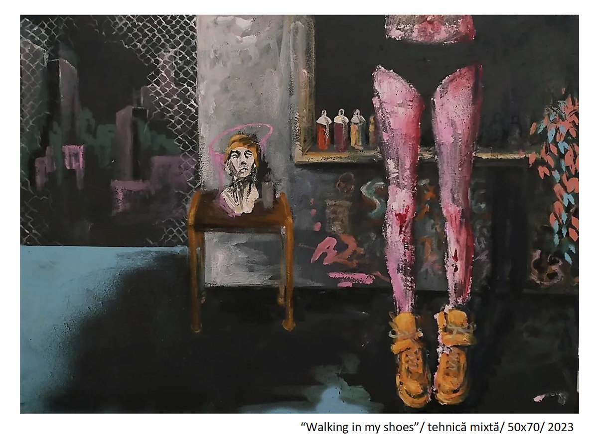 Walking In My Shoes - Alexandra Maria Lăduncă (Alexi): pictura ca mediu al empatiei și reflecției interioare