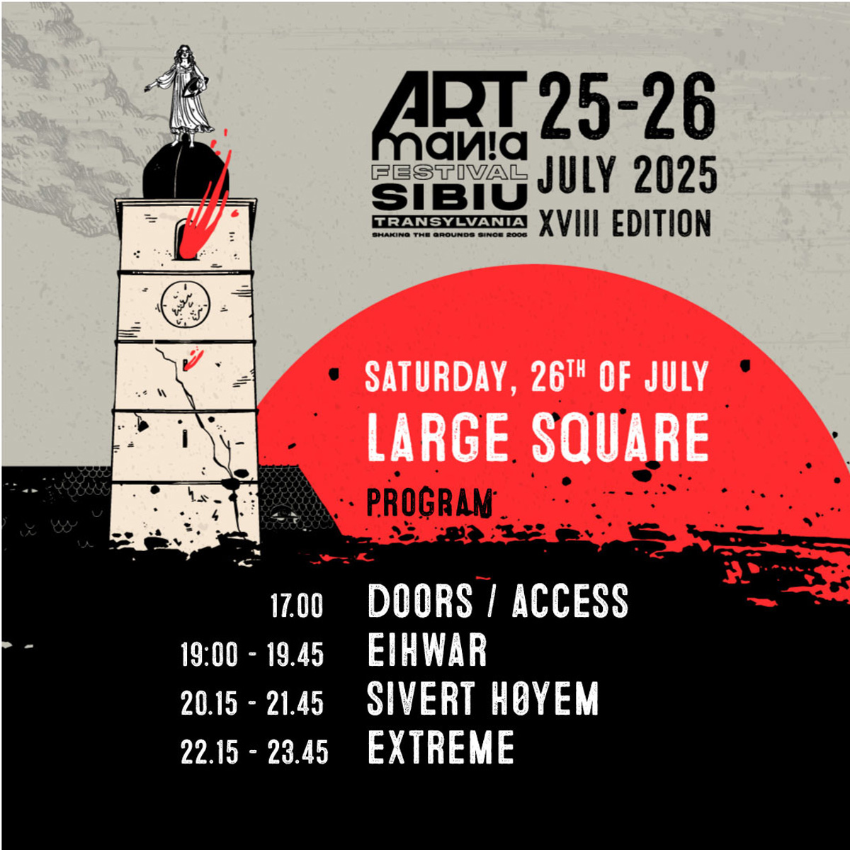 ARTmania Festival 2025: două seri memorabile &icirc;n Piața Mare din Sibiu