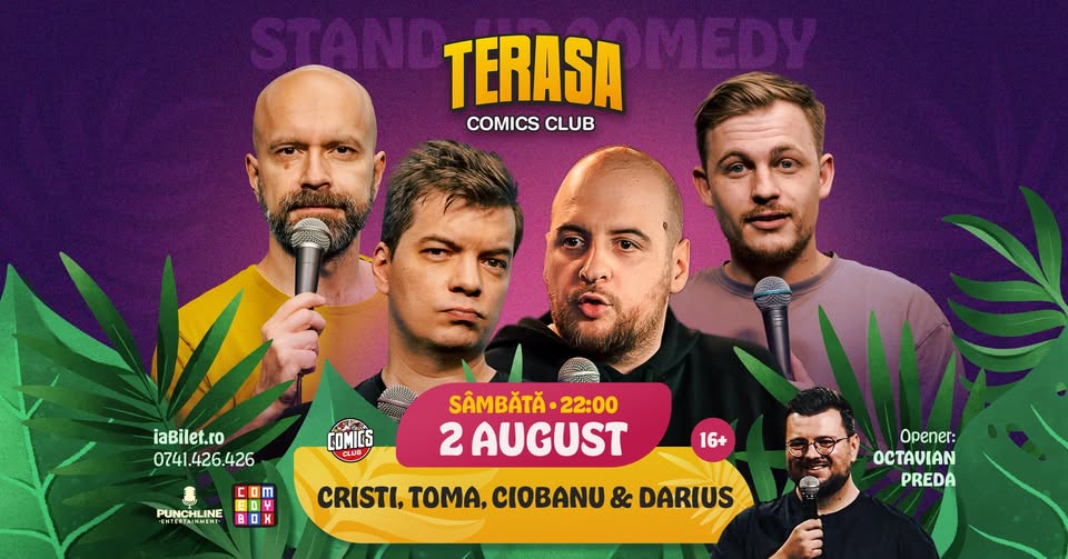 Stand-up Comedy cu Cristi Popesco, Toma, Andrei Ciobanu și Darius @ Comics Club