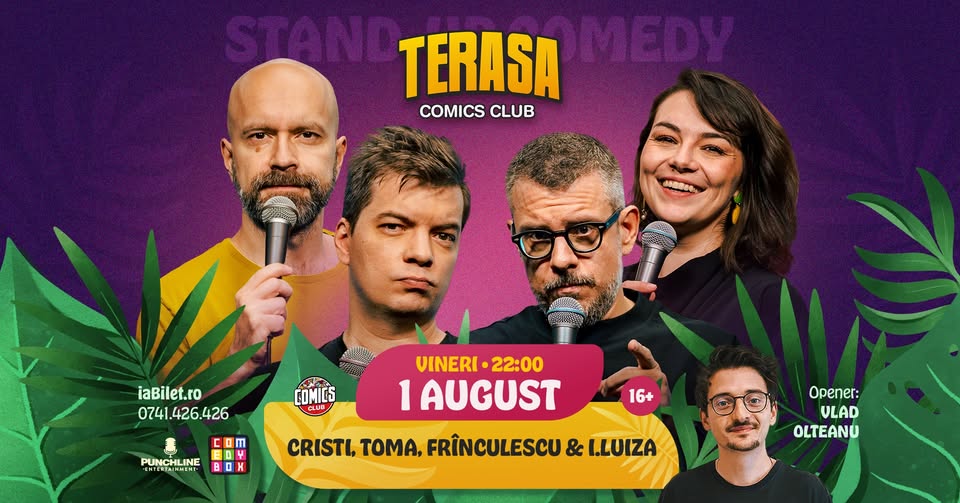 Stand-up Comedy cu Cristi Popesco, Toma, Frînculescu și Ioana Luiza @ Comics Club