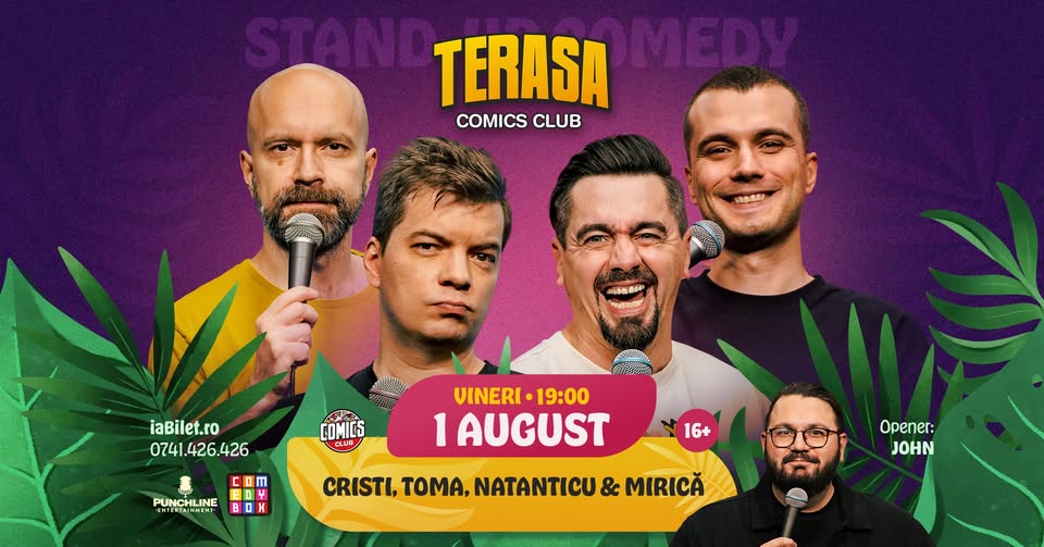 Stand-up Comedy cu Cristi Popesco, Toma, Natanticu și MiricăStand-up Comedy cu Cristi Popesco, Toma, Natanticu și Mirică