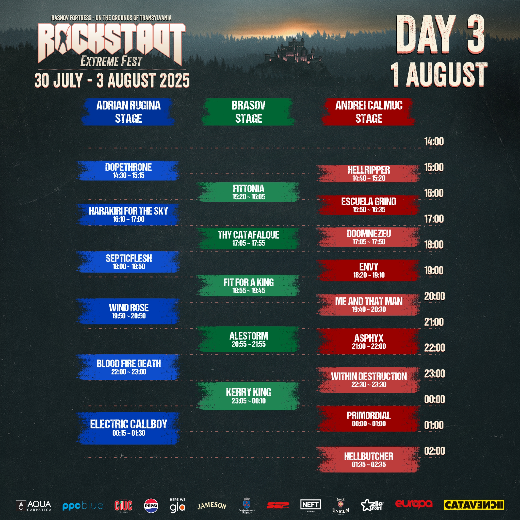 rockstadt extreme fest 2025 schedule 3