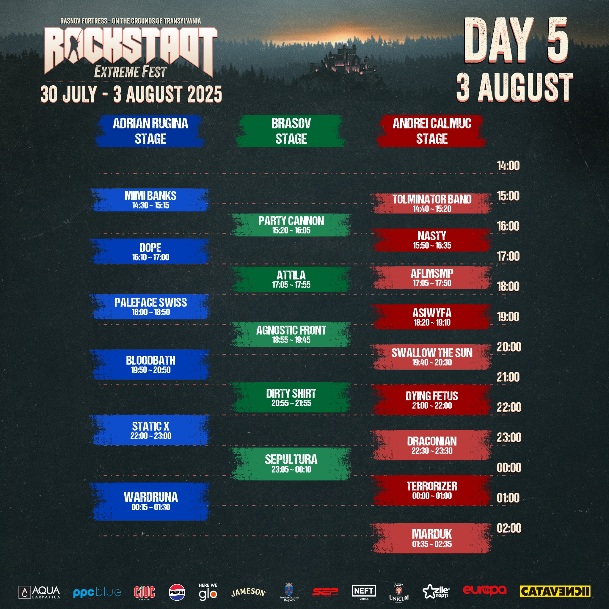 rockstadt extreme fest 2025 schedule 5