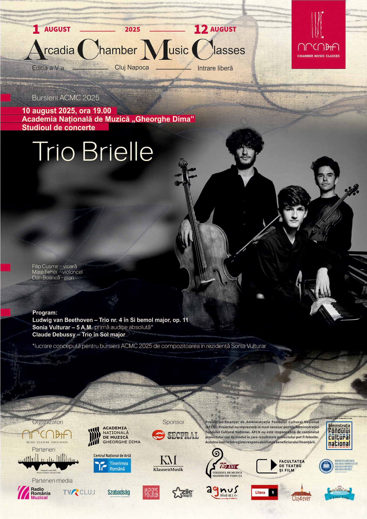 Concertele cursanților marchează încheierea ediției a cincea a Arcadia CHAMBER MUSIC CLASSES