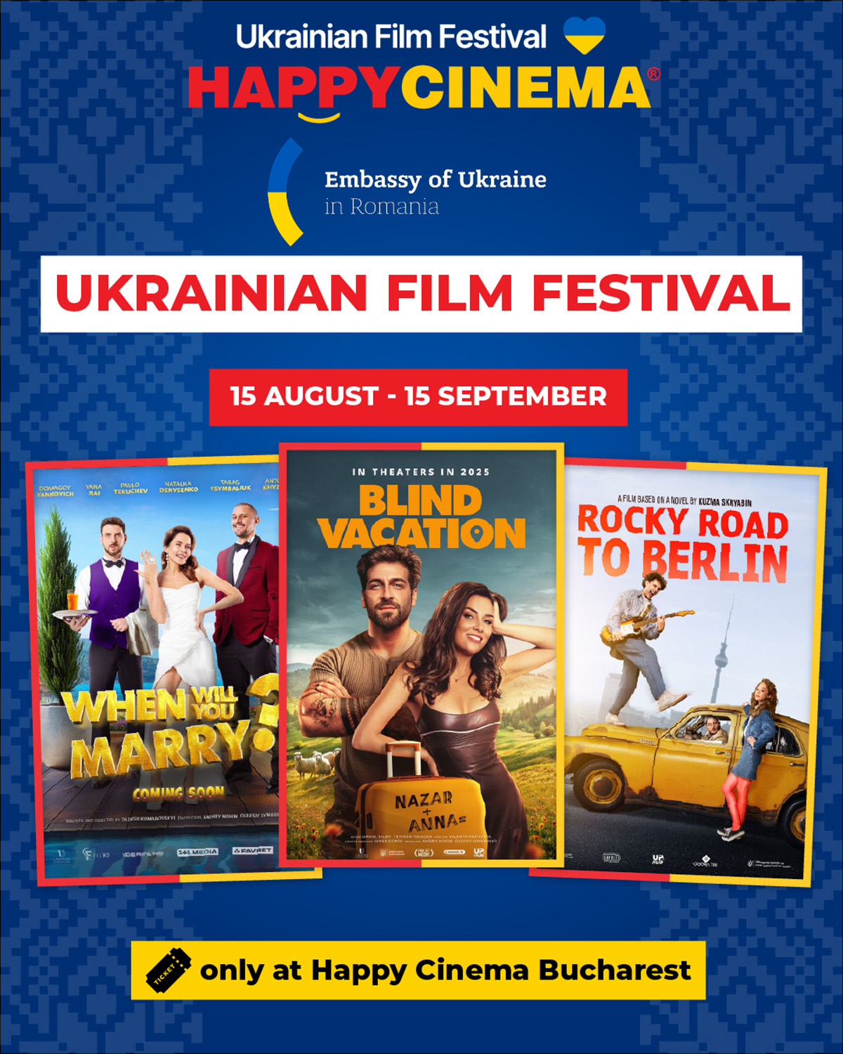 Festival de Film Ucrainean la Happy Cinema &ndash; o invitație pentru publicul larg din Rom&acirc;nia de a descoperi povești puternice din Ucraina
