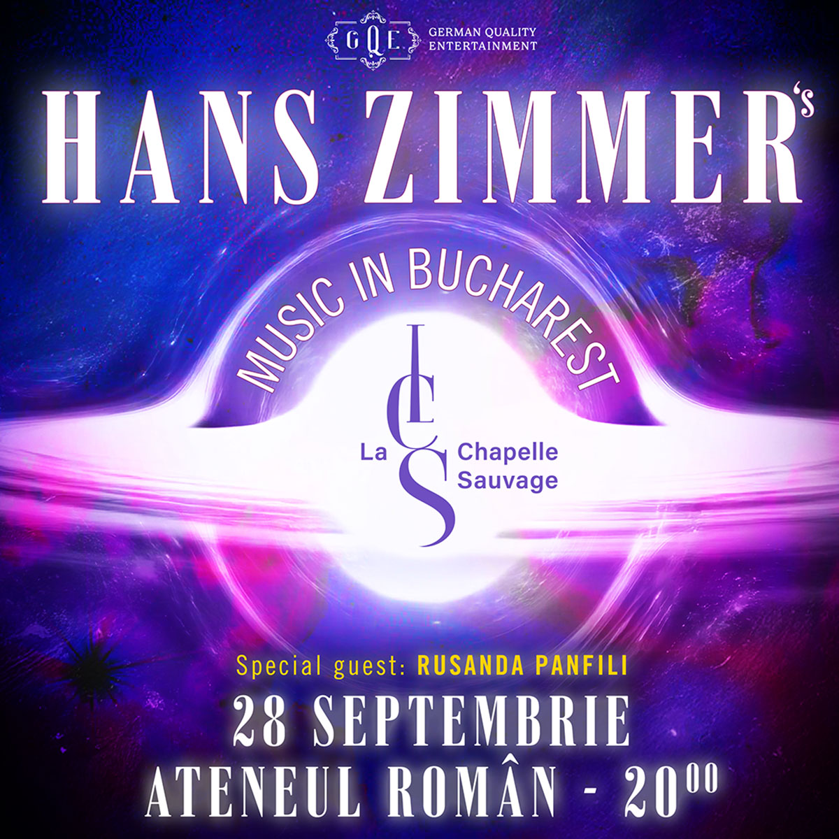 Violonista Rusanda Panfili şi Orchestra La Chapelle Sauvage&nbsp; vor fermeca Bucureștiul cu muzica lui Hans Zimmer pe 28 septembrie la Ateneul Rom&acirc;n&nbsp;