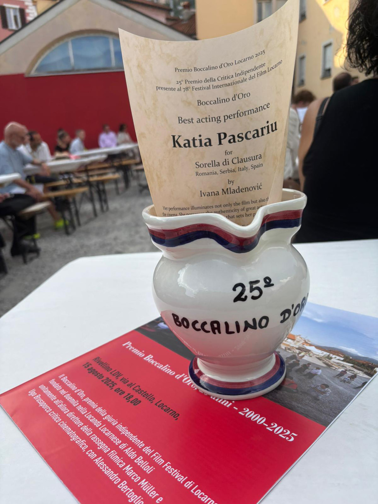 Actrița Katia Pascariu, premiată la Locarno pentru rolul din filmul &bdquo;Sorella di Clausura&rdquo; (regia Ivana Mladenović)