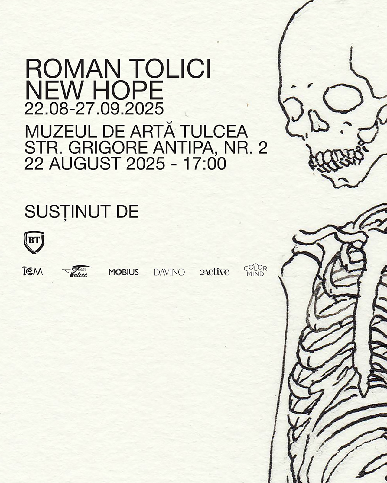 Expoziția „Noua Speranță” de ROMAN TOLICI ajunge la Tulcea