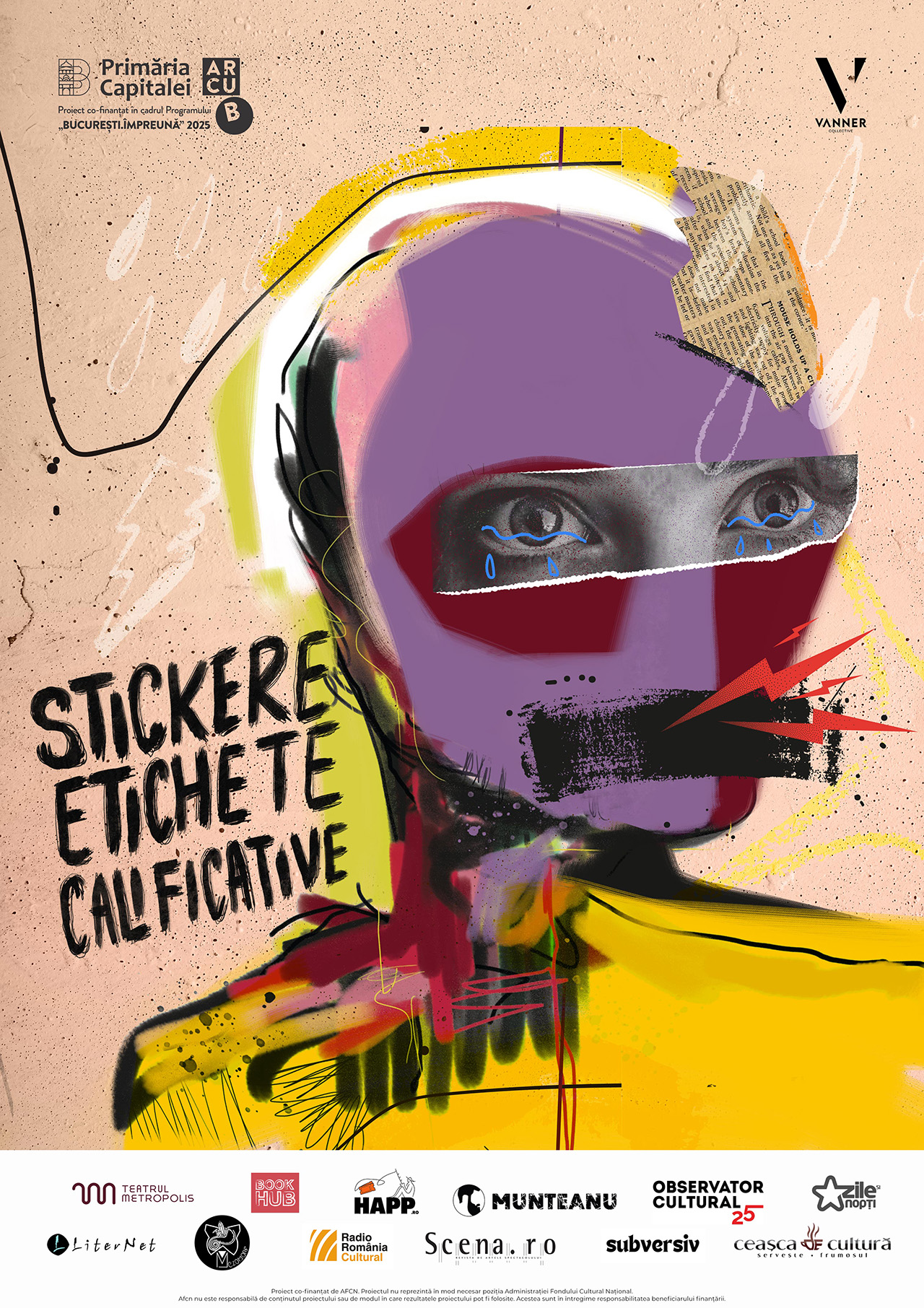 Tinerii din București, provocați să (re)gândească bullying-ul prin teatru și interacțiune digitală. Vanner Collective lansează proiectul „stickere, etichete, calificative”