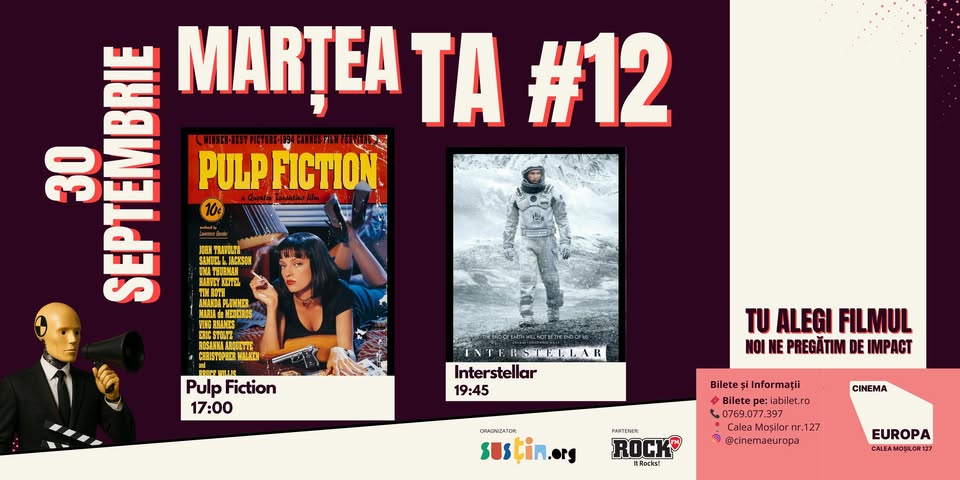 Marțea ta #12 - Iconic Cinema Night @ Cinema Europa