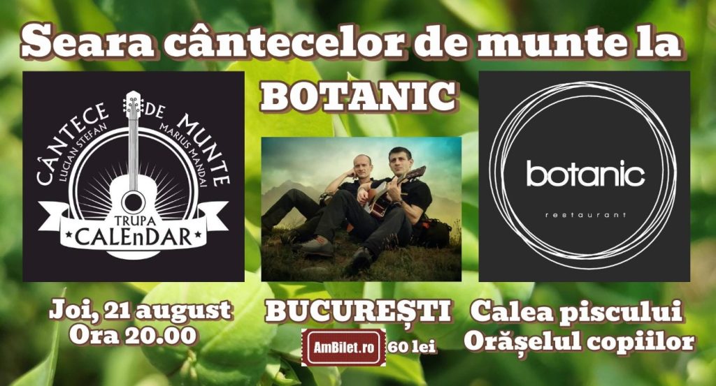 Seara cântecelor de munte - trupa CALEnDAR
