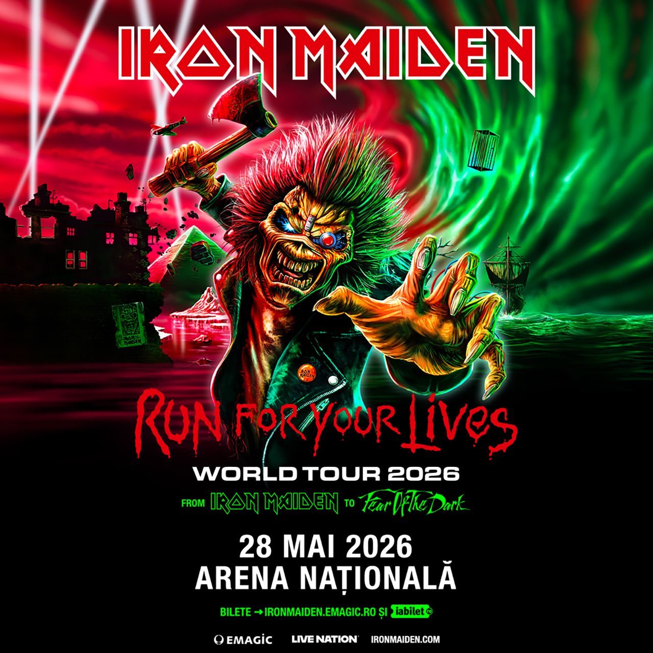 IRON MAIDEN aduce turneul RUN FOR YOUR LIVES la București