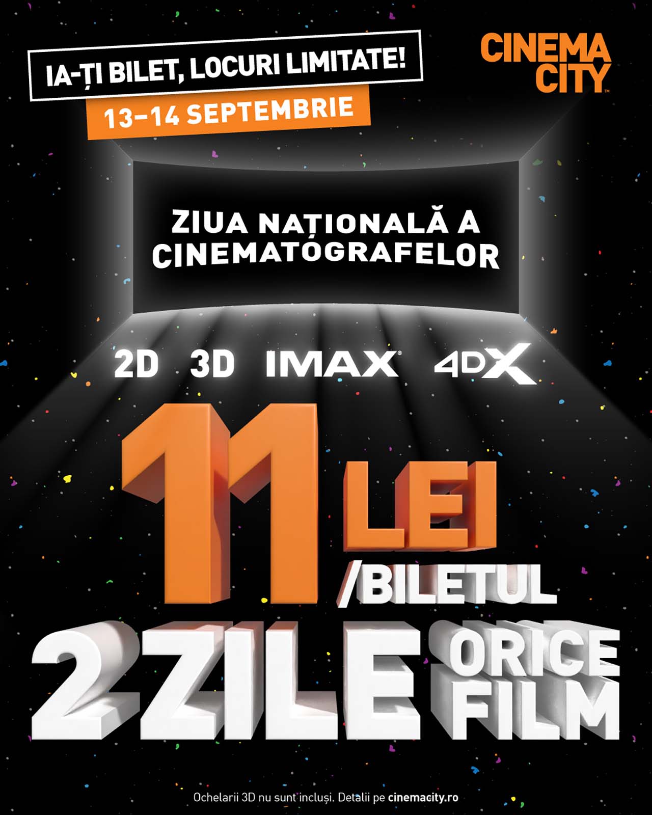Tu ce faci weekendul acesta? Sute de mii de oameni sunt asteptati la Ziua Nationala a Cinematografelor cu filme mari la preturi mici