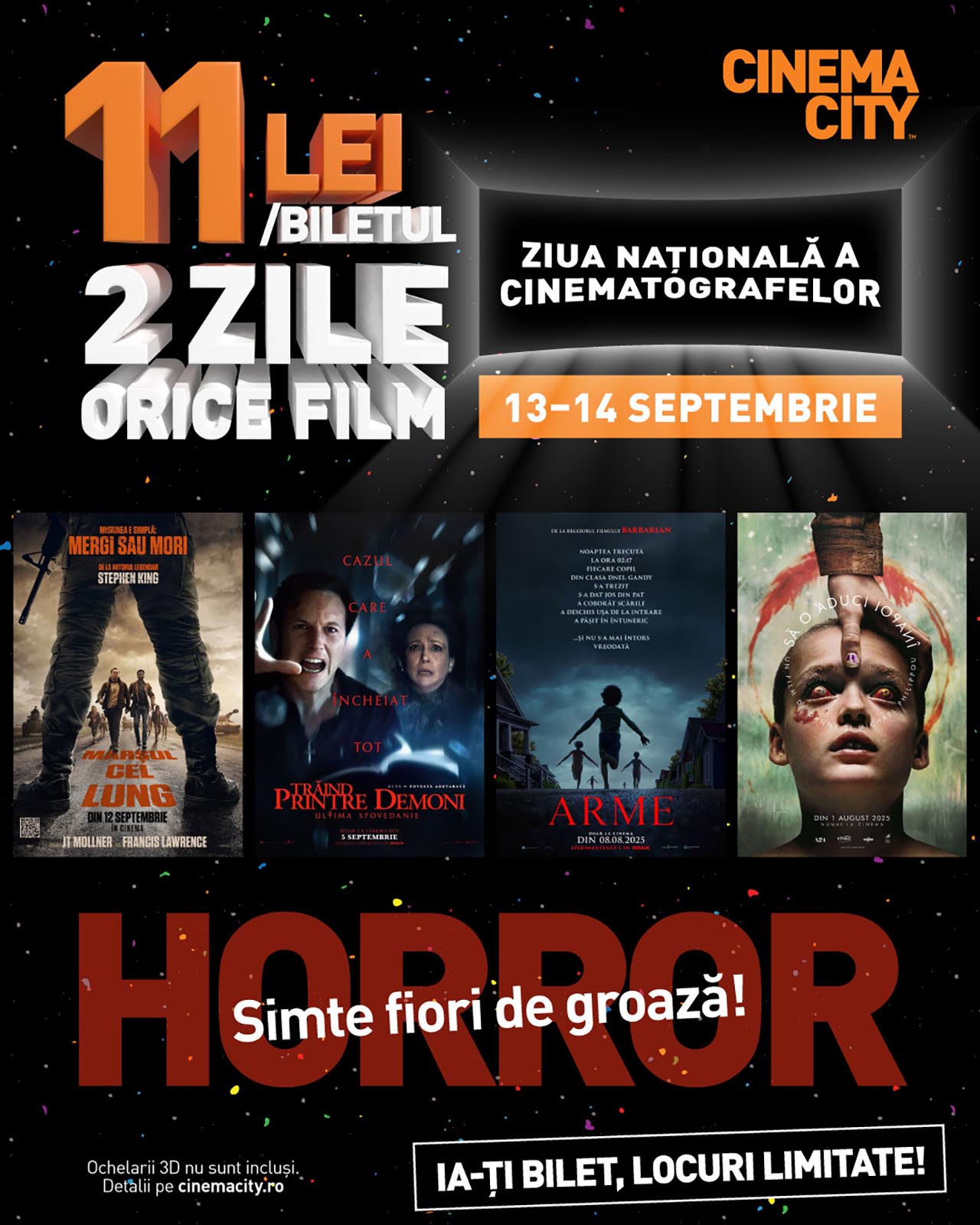 Tu ce faci weekendul acesta? Sute de mii de oameni sunt asteptati la Ziua Nationala a Cinematografelor cu filme mari la preturi mici