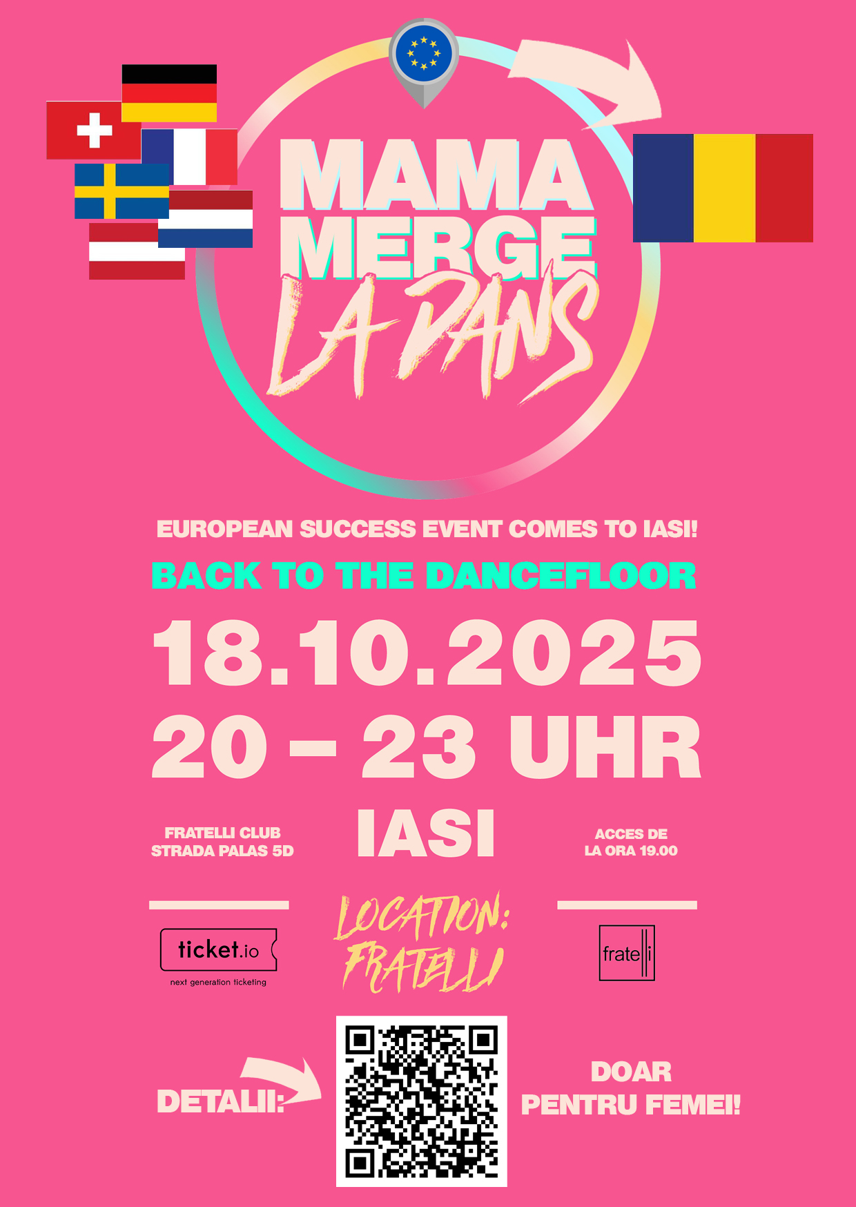 Iașiul găzduiește primul eveniment „Mama merge la dans” / „mamagehttanzen” din România