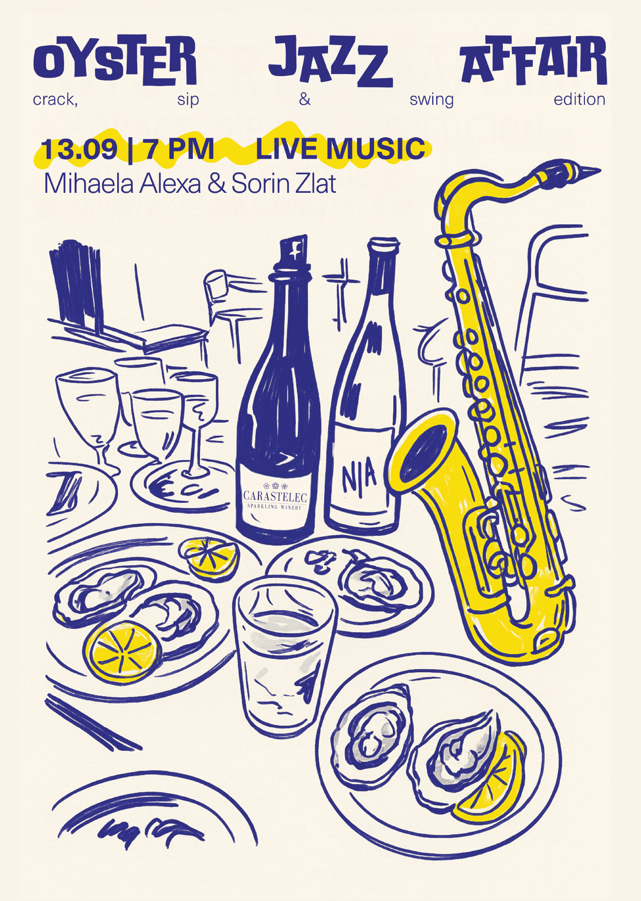 Oyster Jazz Affair – Crack, Sip & Swing Edition @ Not Available N/A