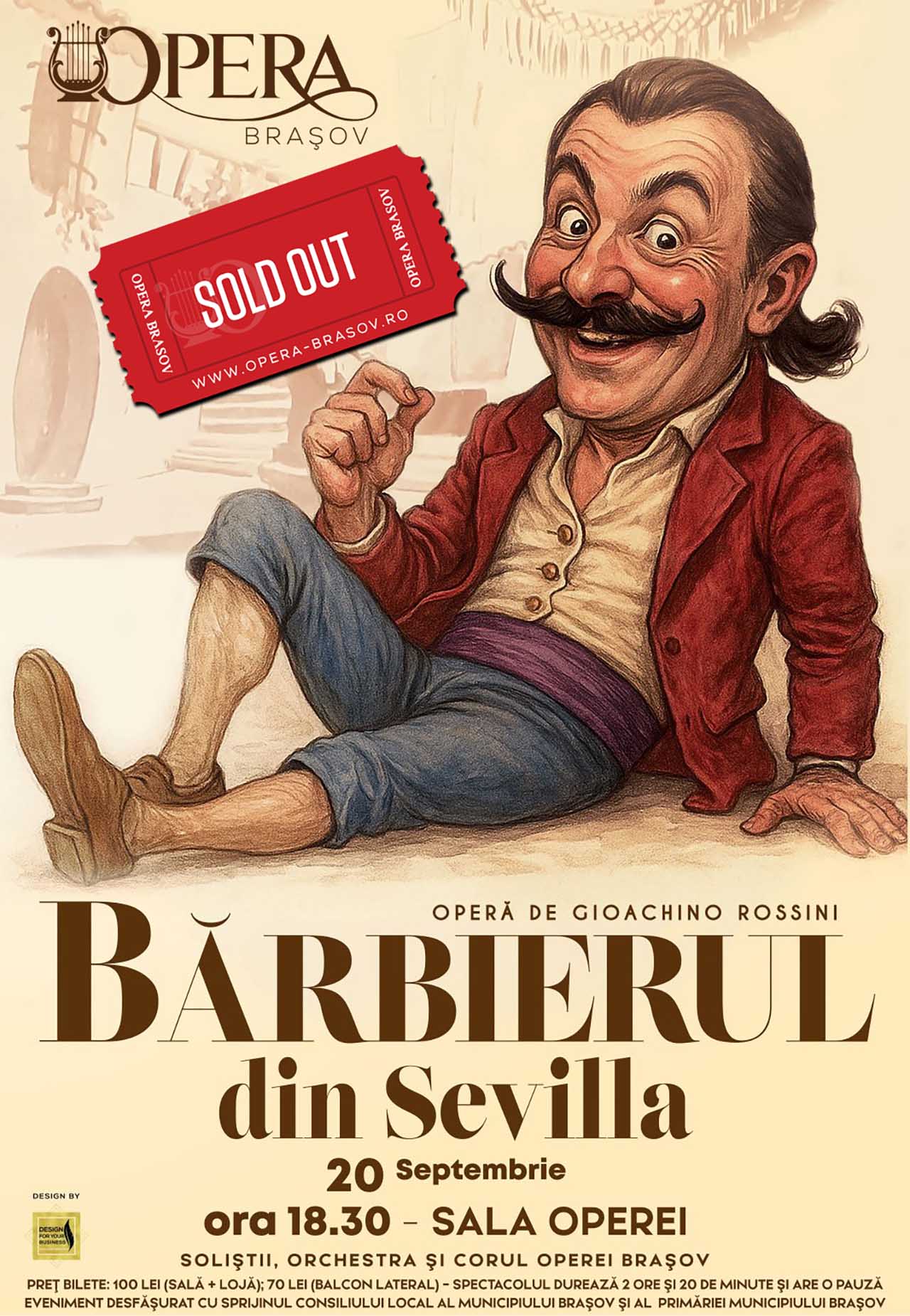&bdquo;Bărbierul din Sevilla&rdquo;, aniversare Adrian Mărcan și &icirc;nceput de stagiune la Opera Brașov