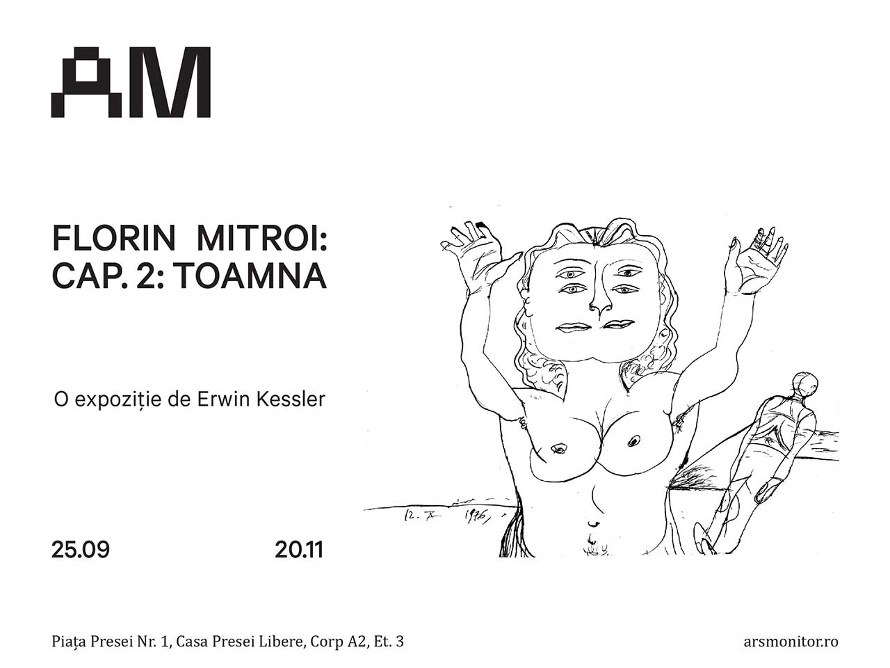 Toamna &icirc;ncepe cu Florin Mitroi, a doua expoziție semnată de Erwin Kessler la Arsmonitor