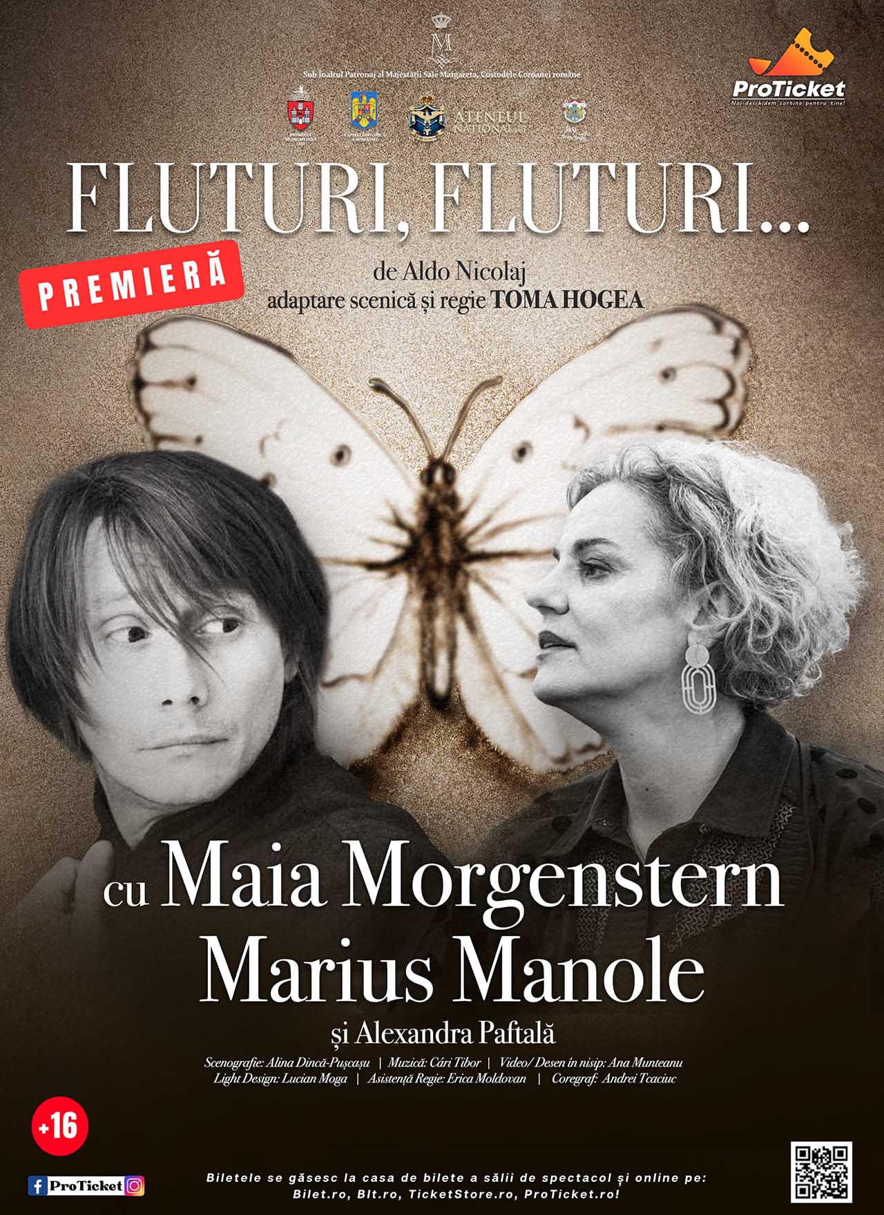 Fluturi, fluturi.. și Noi 4, două spectacole de teatru &icirc;n București la mijloc de septembrie