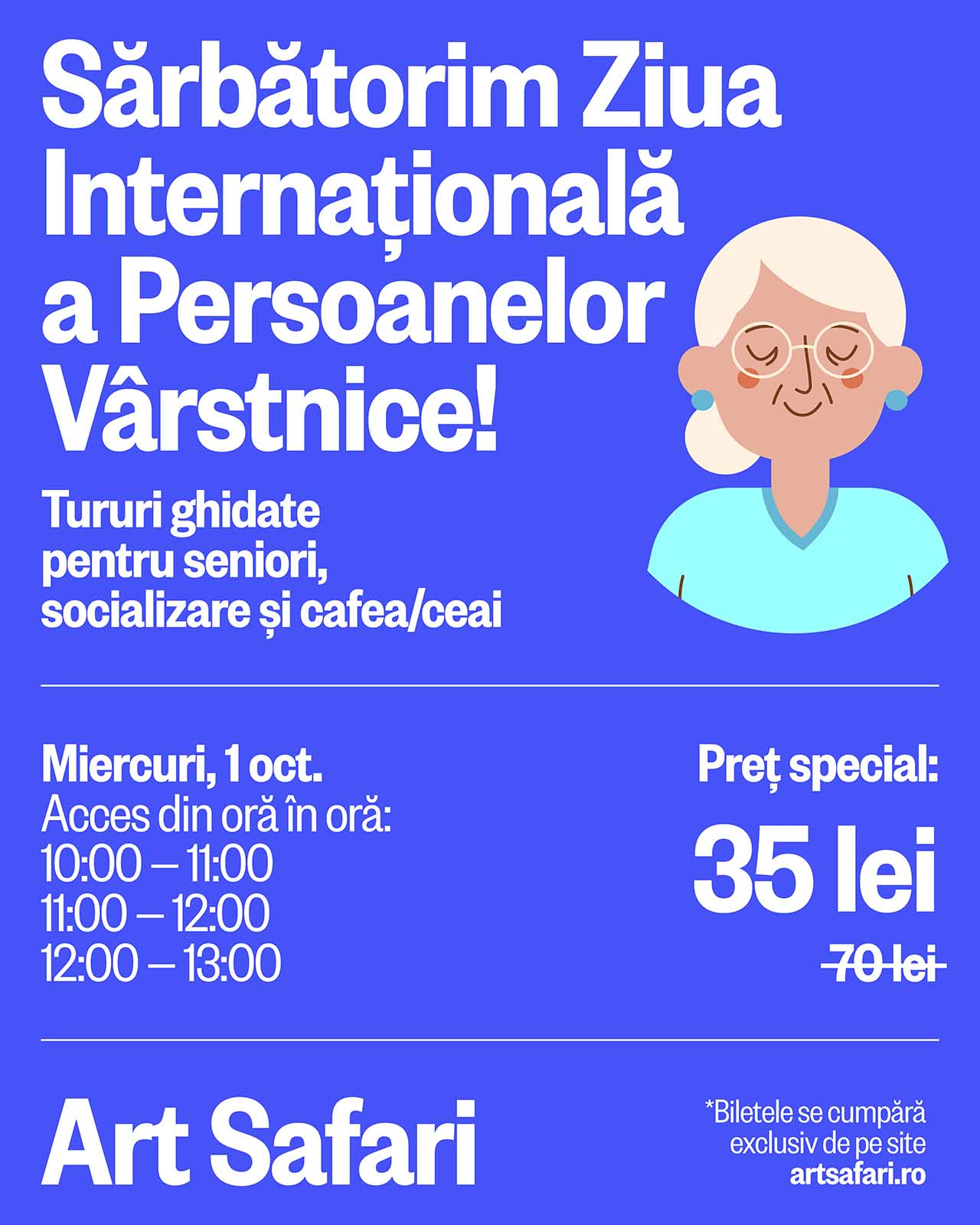 Art Safari va fi deschis special pe 1 octombrie, de Ziua Internațională a Persoanelor Vârstnice