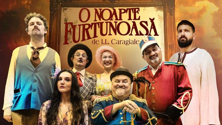 O noapte furtunoasă, noua premieră a  Teatrului „George Ciprian” din stagiunea 2025 - 2026