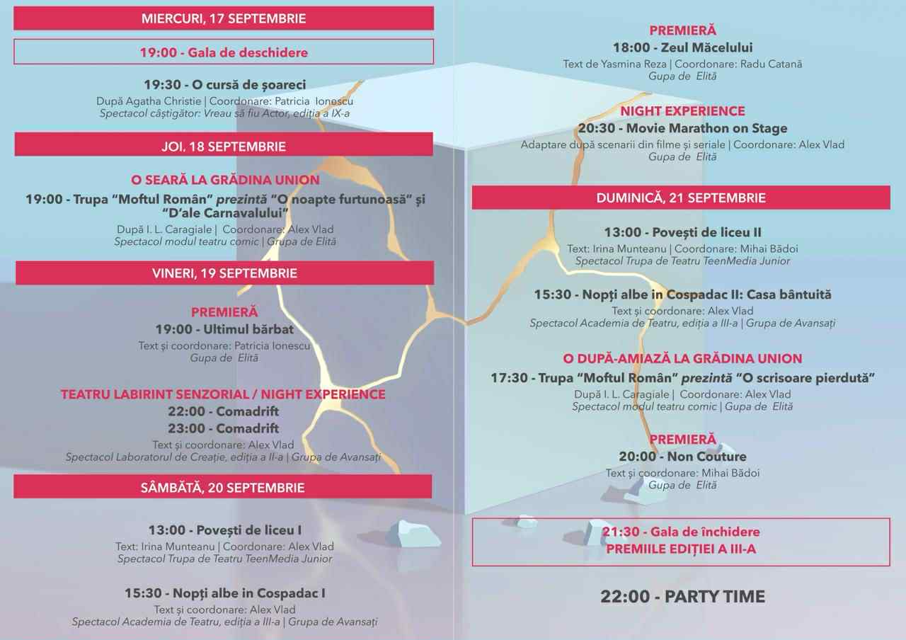 Festivalul aniversar aici.acum - aniversarea școlii de actorie TeenMedia Academy &ndash;