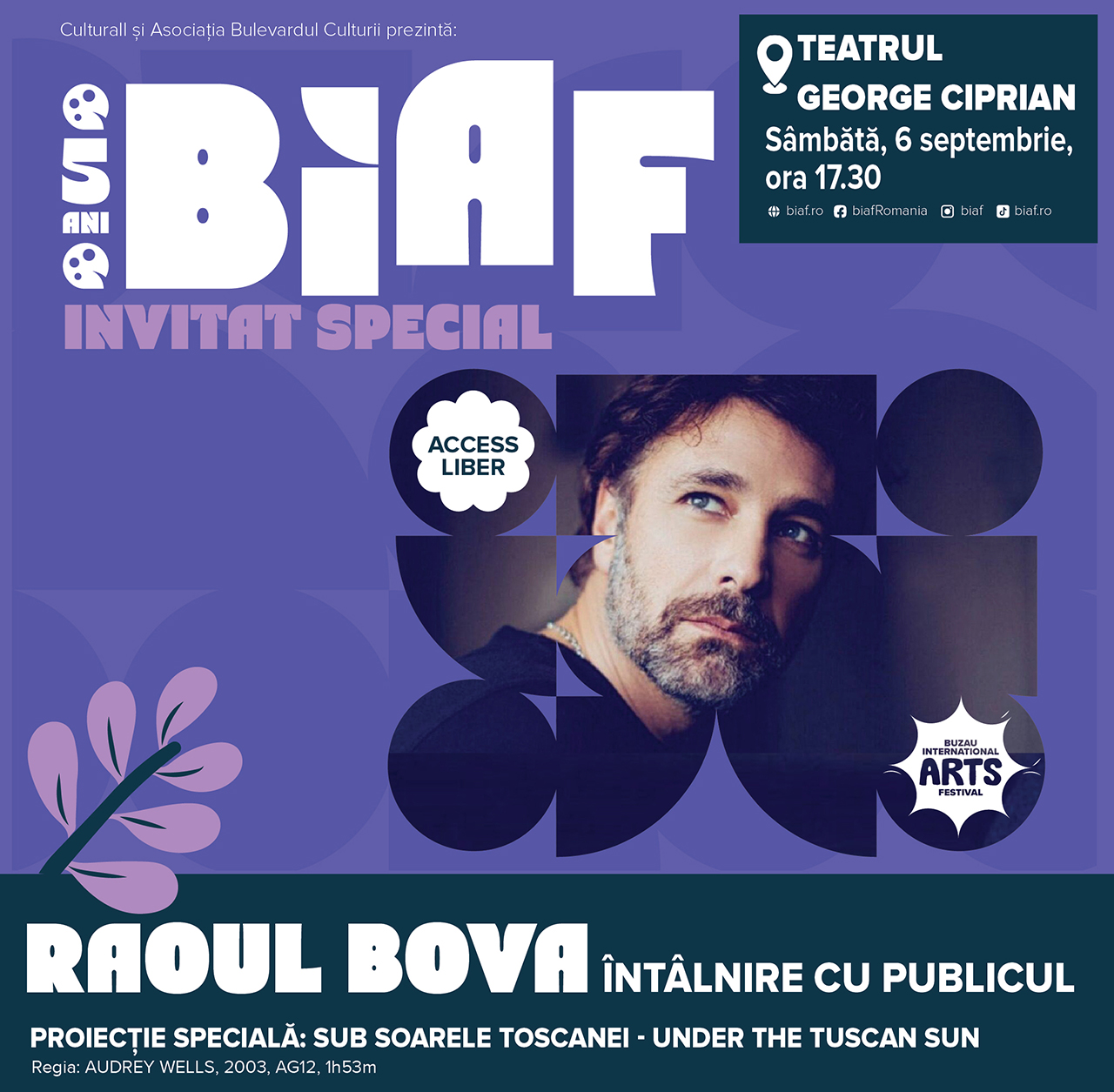 Raoul Bova, între „Under the Tuscan Sun” și... Buzăul care respiră artă