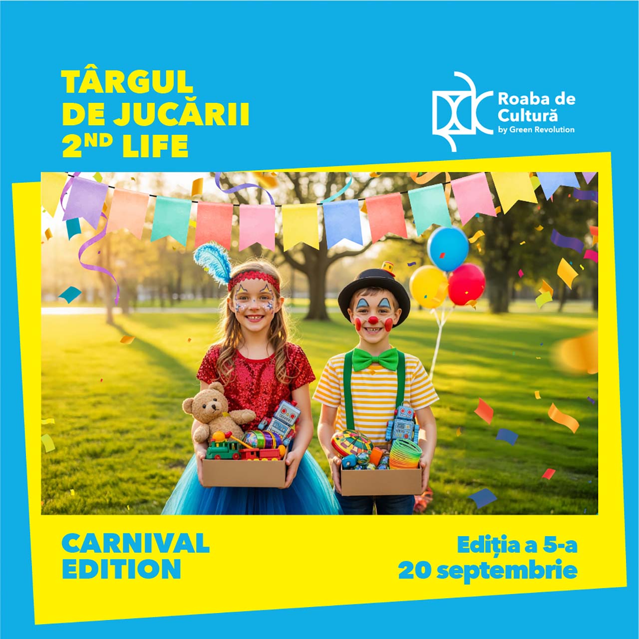 Parada jucăriilor și a z&acirc;mbetelor: T&acirc;rgul 2nd Life are loc&nbsp; &icirc;n weekend la Roaba de Cultură