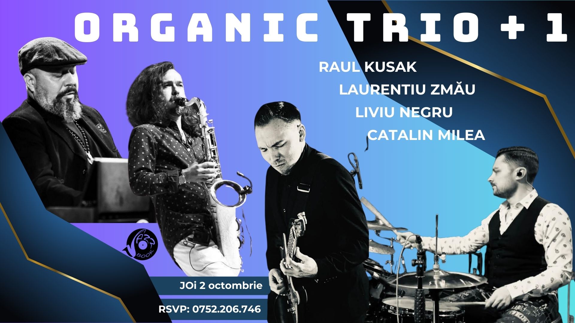 Kusak - OrganicTrio + 1 @ JazzBook • Zile și Nopți