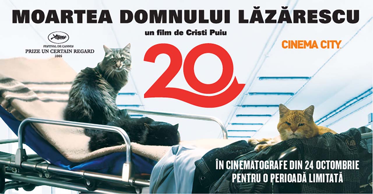 „Moartea domnului Lăzărescu”, un titlu de patrimoniu cinematografic, revine în cinematografe din 24 octombrie!