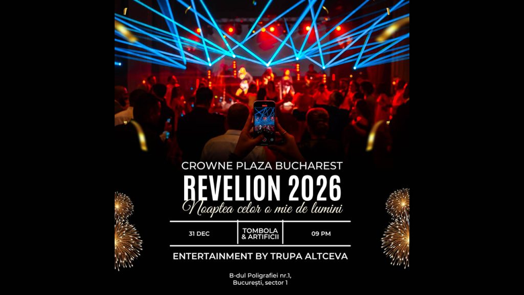 Revelion 2026 la Crowne Plaza Bucharest: O seară de show cu Trupa Altceva
