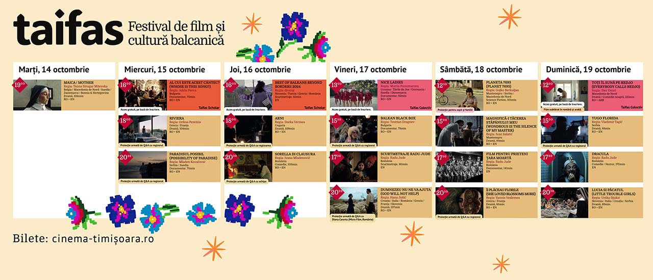 Filme, festivaluri și emoții pe marele ecran: programul săptămânii 14–19 octombrie la cinematografele din Timișoara