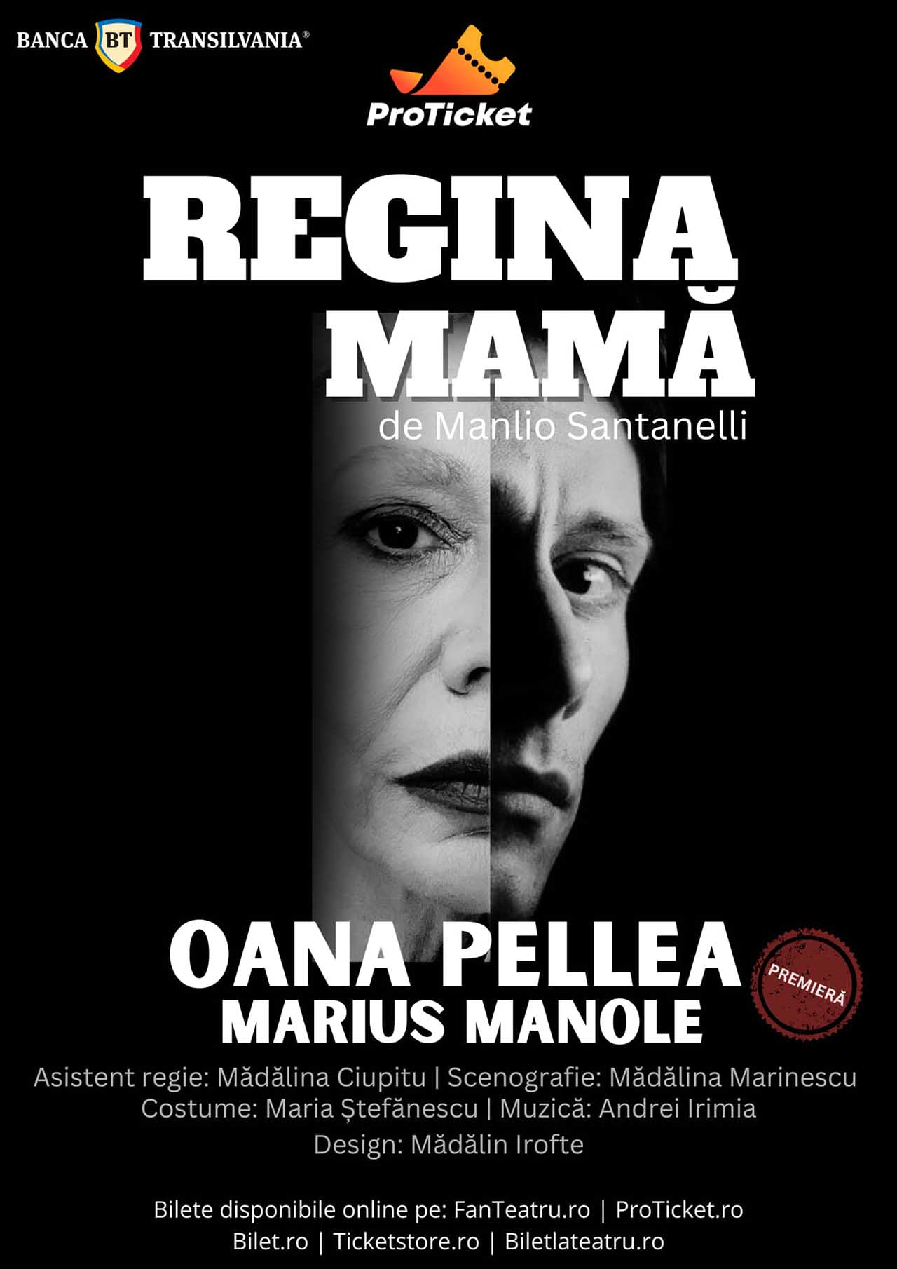 Oana Pellea și Marius Manole se re&icirc;nt&acirc;lnesc cu publicul bucureștean &icirc;n &bdquo;Regina mamă&rdquo;