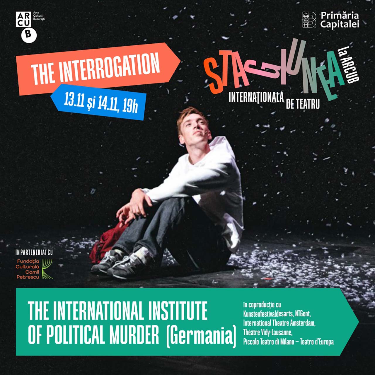 Milo Rau, invitat special la ediția de toamnă a Stagiunii Internaționale de Teatru – ARCUB, cu spectacolul „The Interrogation”