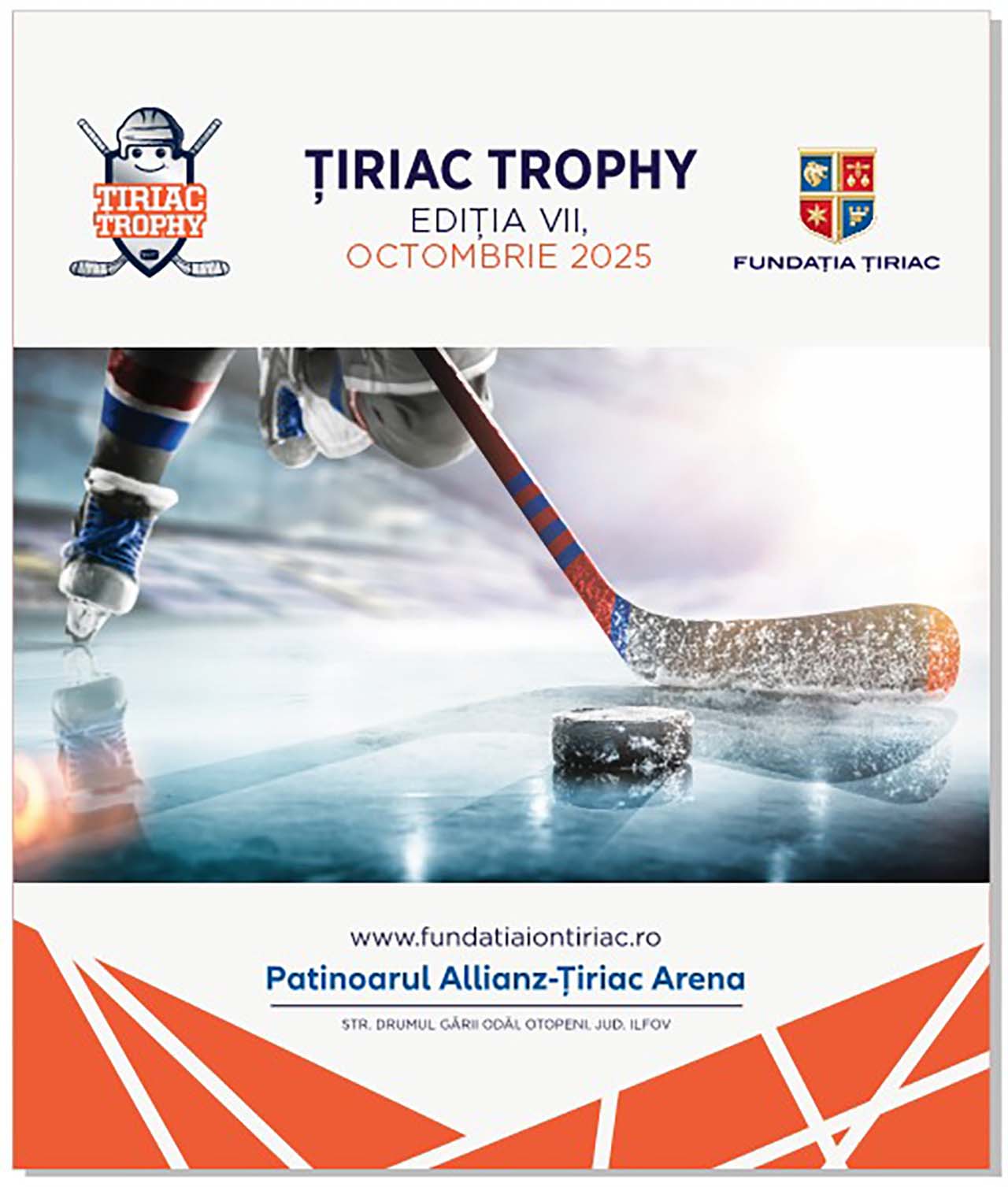 Peste 500 de copii din 34 de echipe se vor întrece pe gheața Patinoarului Allianz-Țiriac Arena, la cea de-a șaptea ediție a turneului de hochei Țiriac Trophy 2025