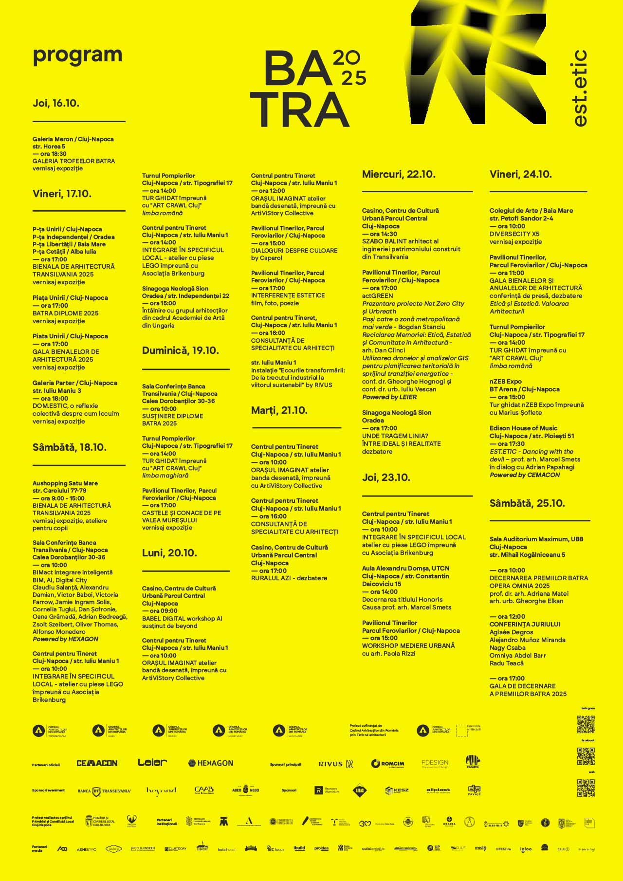 Gala Bienalelor și Anualelor de Arhitectură - un eveniment unic în România, ajuns la a IV-a ediție, la Cluj-Napoca