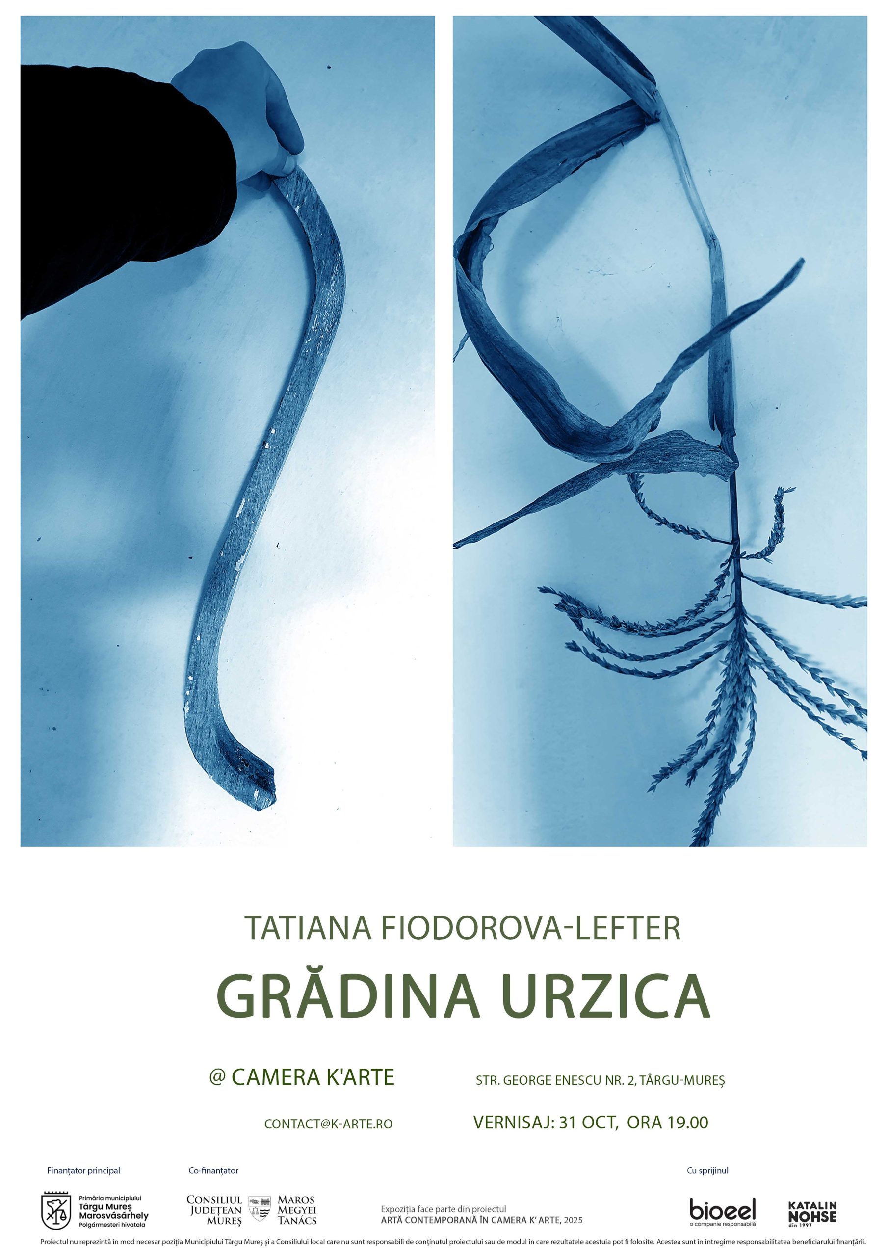 Tatiana Fiodorova-Lefter: Grădina Urzica, vernisaj la Galeria Camera K'ARTE în data de 31 Oct., de la ora 19.00