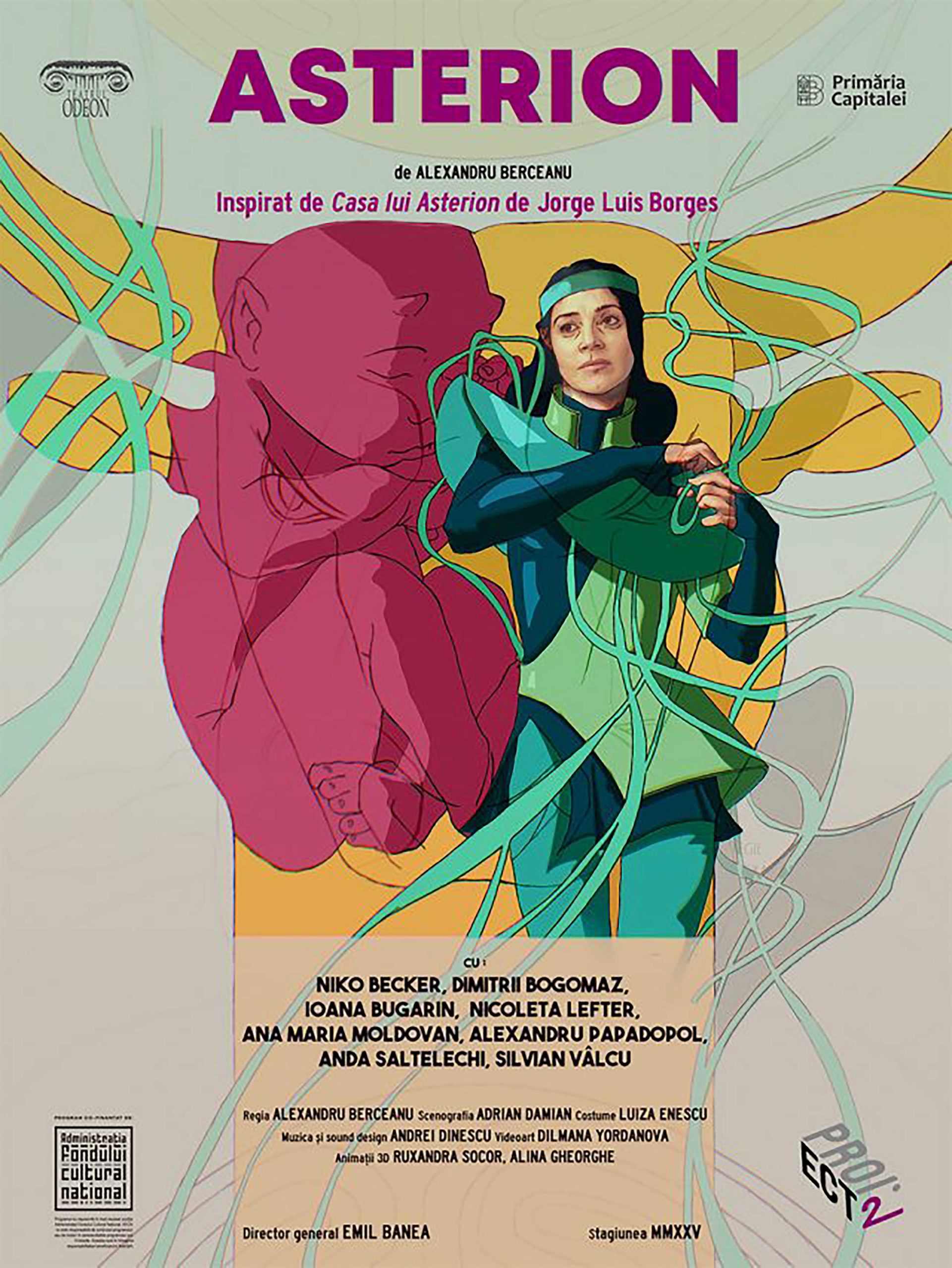 Teatrul Odeon prezintă premiera spectacolului „ASTERION”, de Alexandru Berceanu, inspirat de Casa lui Asterion de Jorge Luis Borges